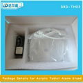 Transparent Clear White Acrylic Alarm iPad Tablet Secure Display Stand Alarm 16