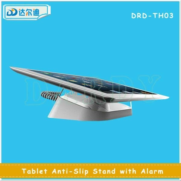 Transparent Clear White Acrylic Alarm iPad Tablet Secure Display Stand Alarm