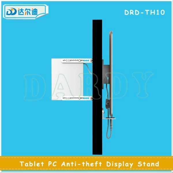 Wall Mountable Tablet PC Charge Alarm Security Display Open Exhibition Stand 5