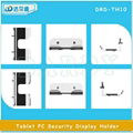 Wall Mountable Tablet PC Charge Alarm Security Display Open Exhibition Stand 7