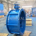 QT500-7 ductile iron bare shaft butterfly valve DN1200