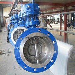 DN250 pn16 triple offset butterfly valve for steam