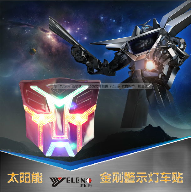  3D Logo Autobot Transformers Car Sticker Emblem Car Styling LED Decepti 3