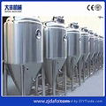 4000L stainless steel 304 double jacket conical fermentation tank