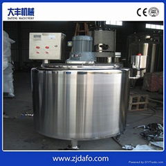 2000L stainless steel 304 electric heating soymilk blending tank