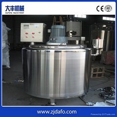 1500L stainless steel 304 electric heating soymilk blending tank 