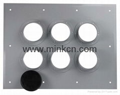 High Pure Alluminum Alloy 6 Port Entrance Panel Through-wall Type MK-EPT6