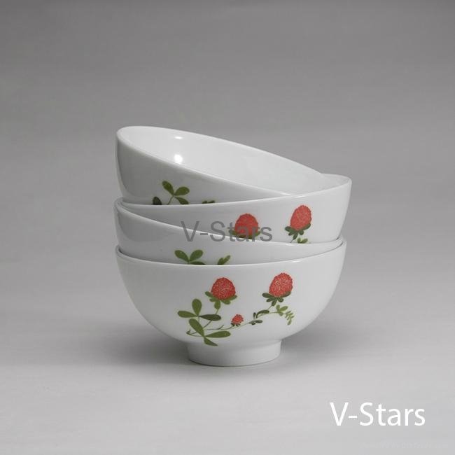 Rice Bowl with Nature Flower Design 3
