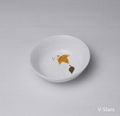 Dinnerware Set with Yellow Leaf Design 4