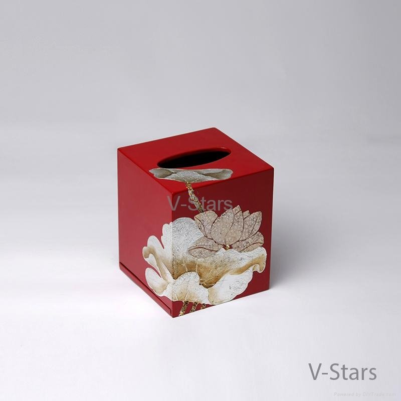 Rect lacquer tissue box  4