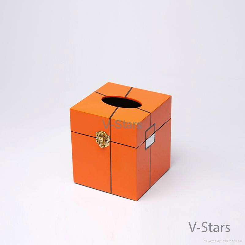 Rect lacquer tissue box  5