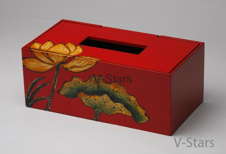 Rect lacquer tissue box 4