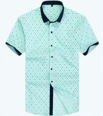 men's print leisure shirt 
