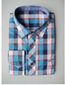 men's cotton plaid shirt