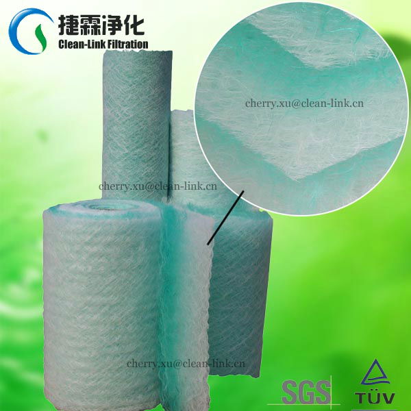 2015 clean-link Best selling 50mm-100mm Spray Booth Filter Roll Media