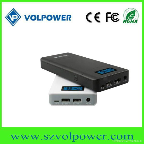 QC 2.0 quick charge power bank 15600mAh for notebook 