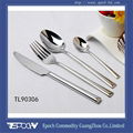 High-end sleek forged handle flatware