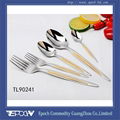 Popular Design Of Gold Plated Cutlery Set Stainless Steel 304#