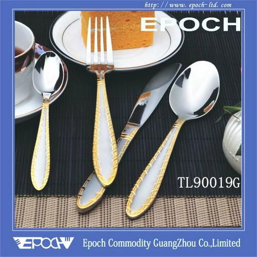 72 Pieces Gold Plated Cutlery Set 