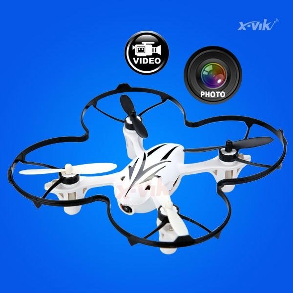 Quadcopter (White) 2.4Ghz RC Series 4 Channel TX, Built-in Camera Module, 1 Batt