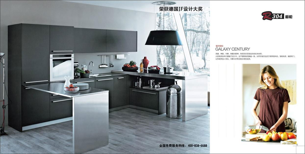 Custom Modular and Commercial Stainless Steel Kitchen Cabinets 2