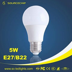 best selling 5w e27 led bulb&led light bulb& led bulbs