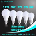 7w indoor lighting led light bulb 220V  e27 1