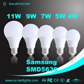 led bulb light for house 7w e27