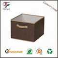 Foldable Cardboard colorful fabric storage box  5