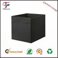 Foldable Cardboard colorful fabric storage box  3