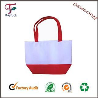 Standard size white color fabric shopping bags  4