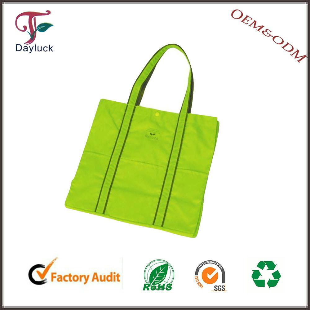 Recyclable cotton convenient foldable shopping bag  3