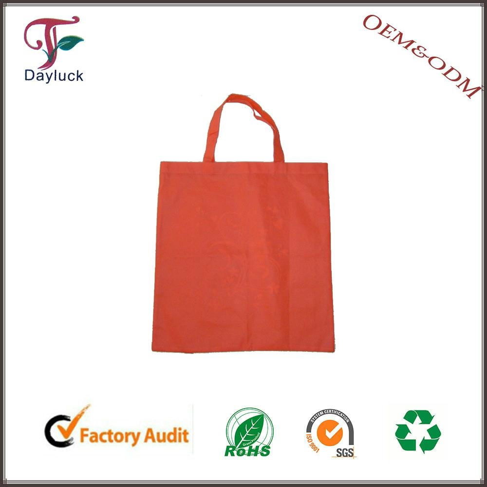 Recyclable cotton convenient foldable shopping bag  2