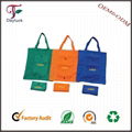 Recyclable cotton convenient foldable shopping bag  4