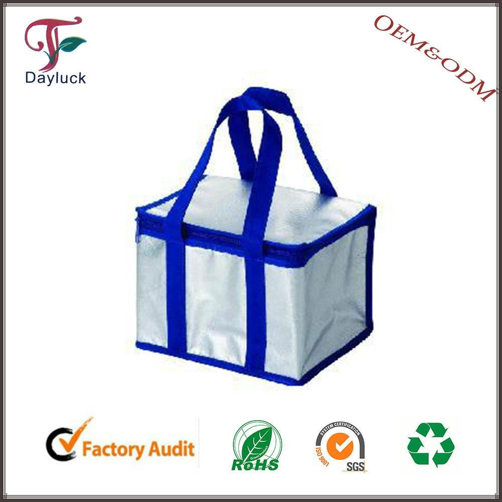 Lunch cooler bag recycle aluminium foil with durable hard liner  4