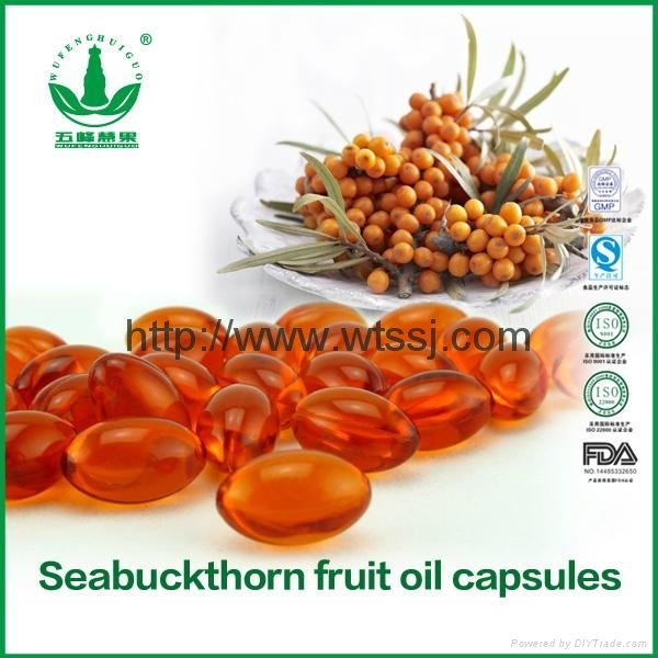 Green Organic Healthcare supplement Seabuckthorn Berry Oil Softgel