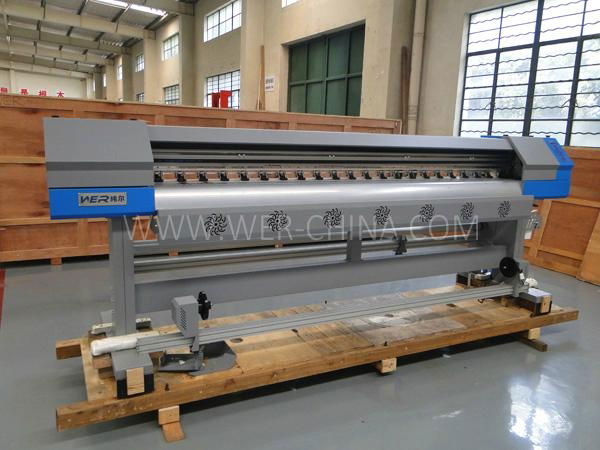 1.8 Meters Indoor and Outdoor Printing Machine Eco-Solvent Flatbed Printer with 2