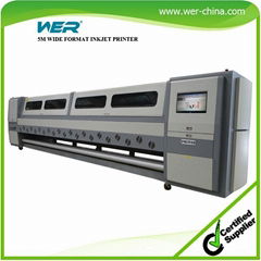 Wide Format Solvent Printer Seiko510 35pl 5m 8heads Imported Linear Rail  Large 