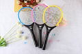 Rechargaeable Mosquito 3 layer net  Swatter  with round plug and led light 2