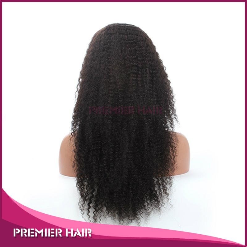 Wholesale 24 Inch Kinky Curly Virgin Brazilian Human Hair Wig 2