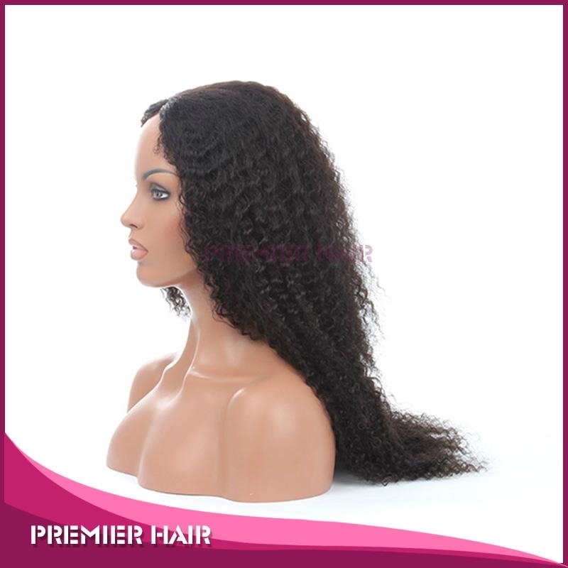 Wholesale 24 Inch Kinky Curly Virgin Brazilian Human Hair Wig 4