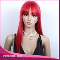 wholesale red brazilian hair full lace wig with bang 4