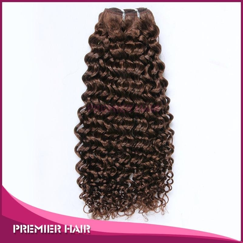 Brown Color 100% Indian Remy Human Hair 1