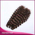 Brown Color 100% Indian Remy Human Hair 2