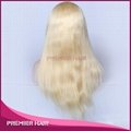 18 Inch Virgin Brazilian Human Hair Blonde Full Lace Wig 4