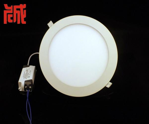  225mm SMD2835 Epistar chip unltra thin 18W round led panel light 2800-6500k