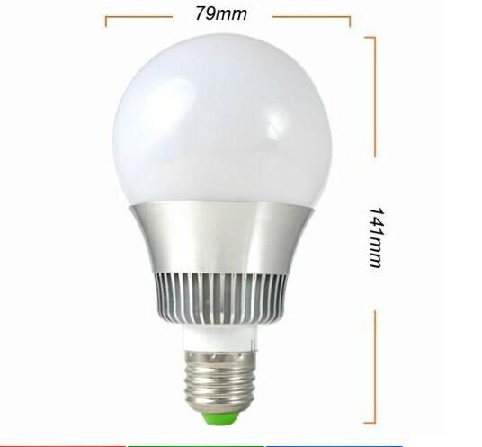 10W RGB led bulb lamp 16 color changes with remote controller  80mm diameter 4