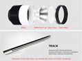 led track light 5w 7w 15w 20w 25w 30w with track rail 