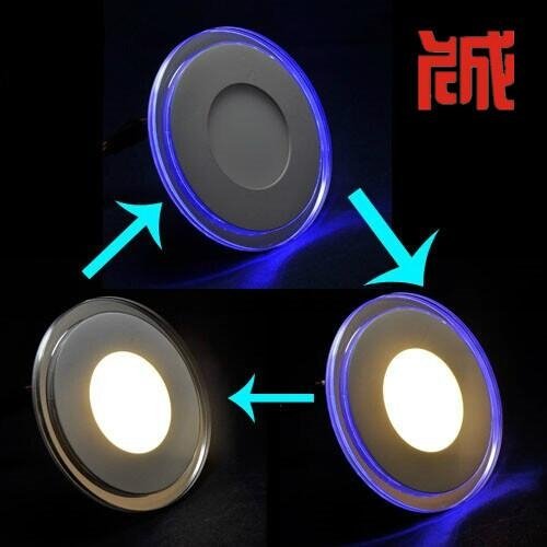 Round led panel light double color three fuction 3 years warranty 2