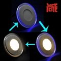 Round led panel light double color three fuction 3 years warranty
